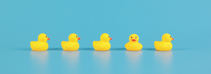 Yellow Rubber Bath Ducks for Child