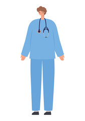 male doctor illustration