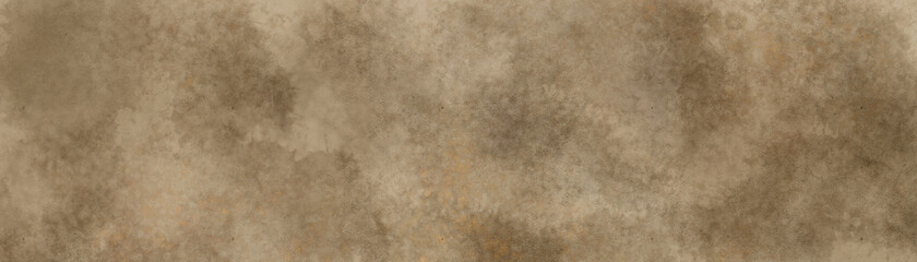 Old light brown paper parchment background design with distressed vintage stains and ink spatter and elegant antique beige color. 