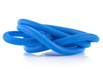 Roll of plastic corrugated pipe for electrical installation
