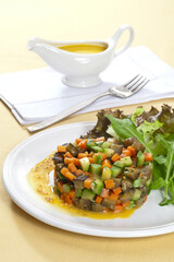 Tartar de legumes org&acirc;nicos