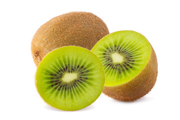 kiwi isolated on white background, concept fresh from farm.