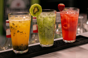 Caipirinha colorful drink