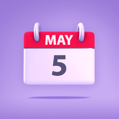 3D Calendar - May 5th