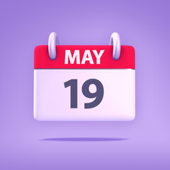 3D Calendar - May 19th