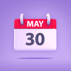3D Calendar - May 30th