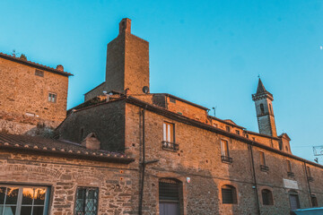 The small medieval village of Vinci in Tuscany