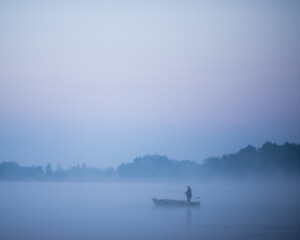 Boat and sunrise