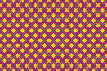 Seamless background with floral geometric patterns repeating background Suitable for making fabrics, textiles, wallpaper.