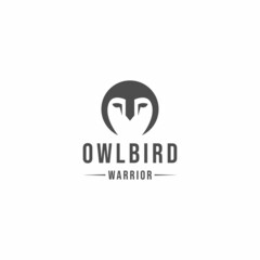 owl bird Logo vector design. vintage symbol icon graphic. app premium emblem for Company and business