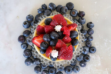Mini Fruit tart, dessert photography