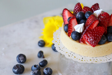Mini Fruit tart, dessert photography