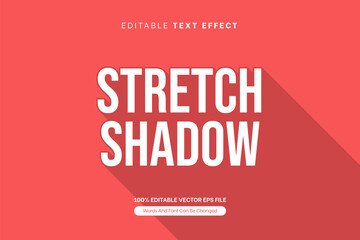 Long Shadow Retro Pink Editable Text Effect, Editable Font Style Theme