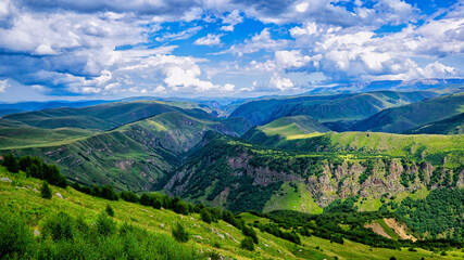 Fototapeta na wymiar Summer mountain landscape, panorama
