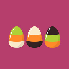 Candy corn vector. Candy icon vector.