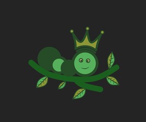 Caterpillar queen logo.