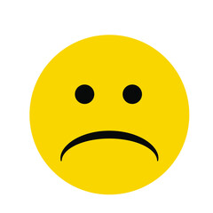 yellow sad emoji