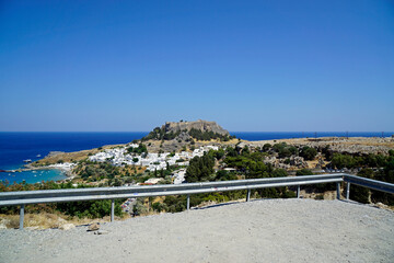 Fototapeta premium akropolis of Lindos on Rhodes