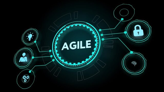 Business, Technology, Internet and network concept. Agile Software Development.