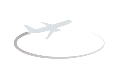 Airplane flying icon. vector illustration