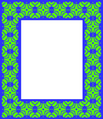 Decorative frames for design template. Elegant element for design in Eastern style, place for text. colorful floral border. 