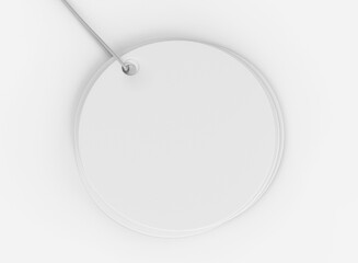 3D Illustration. Mockup of Label Price Tag