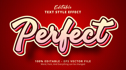 Perfect text on light color text effect, editable text effect