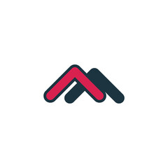 upward pointing trading arrow logo template. Logo template, corporate symbol. Stock Vector illustration isolated on white background.