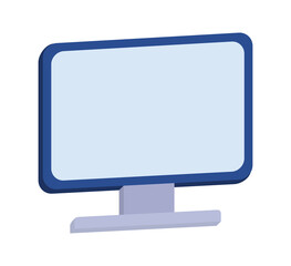 blue monitor screen
