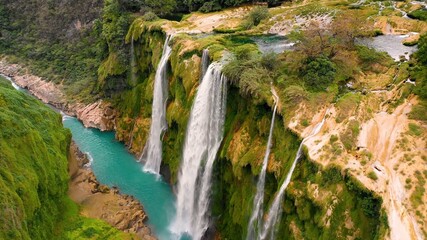 Waterfall in the Mountains
