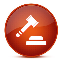 Auction aesthetic glossy brown round button abstract