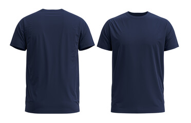 3D HQ Rendered T-shirt. With detailed and Texture. Color [ NAVY ] - obrazy, fototapety, plakaty