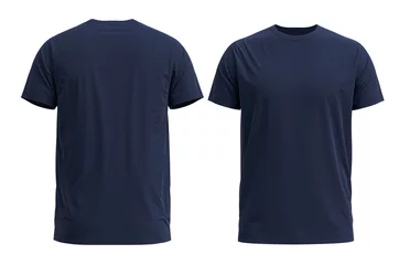 Fotobehang 3D HQ Rendered T-shirt. With detailed and Texture. Color [ NAVY ] ©  FIROZA STUDIO
