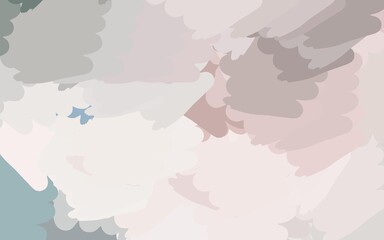 Fototapeta premium Light Pink, Green vector texture with abstract forms.