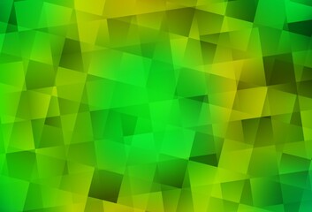 Light Green, Yellow vector layout with lines, rectangles.
