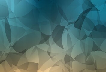 Light Blue, Yellow vector gradient triangles template.
