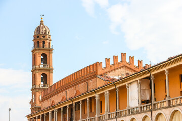 Faenza, Italy. Beautiful architecture of Faenza city center.