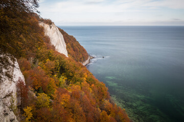 cliffs of Rügen in autumn