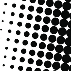 Black halftone background. Black polka dot. Halftone pattern. Modern Halftone Background, backdrop, texture, pattern. Vector illustration. Halftone Backdrop.