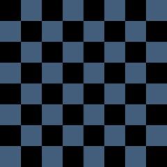 Black and blue checkerboard pattern background. Check pattern designs for decorating wallpaper. Vector background.