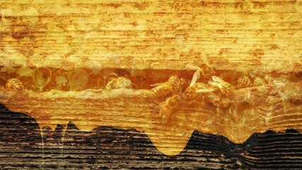 Bees And Honey Making Composite - Powered by Adobe
