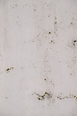 White old wall with small cracks.