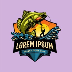 fishing hook mascot vector illustration