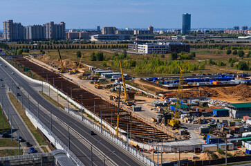 Construction of a new underground station in Kazan. Construction of the station. Underground construction in Russia 
