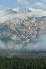 Low Clouds over Pyramid Mountain