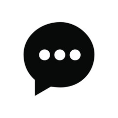 Fototapeta premium Speech web icon vector set. chat illustrator sign collection. message symbol or logo.