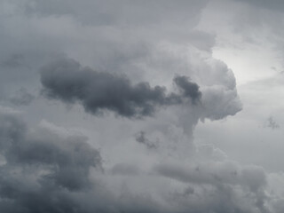 Grey storm clouds