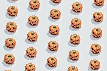 Halloween Jack-o-lantern pumpkin pattern background