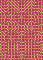 Abstract Geometric Pattern generative computational art illustration