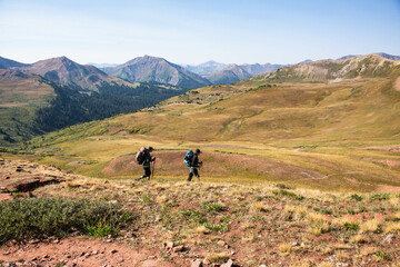 Hiking into the Maroon Bells, Aspen, Colorado, USA
